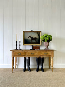 An Antique English Country Pine Sideboard or Server c1810