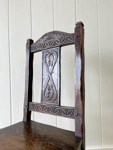 An English Country Oak Chair c1890