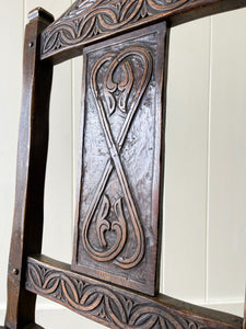 An English Country Oak Chair c1890