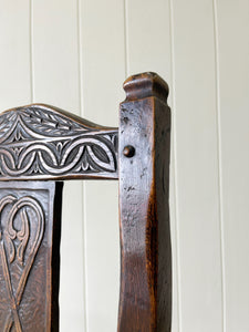 An English Country Oak Chair c1890