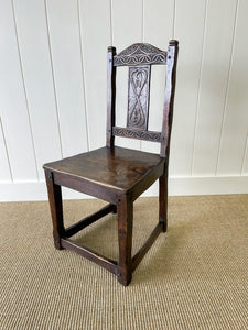 An English Country Oak Chair c1890