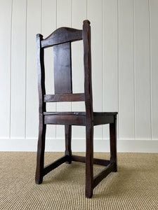 An English Country Oak Chair c1890