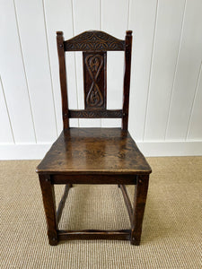 An English Country Oak Chair c1890