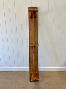 An Antique English Country Pine Bench 7.5 Feet Long