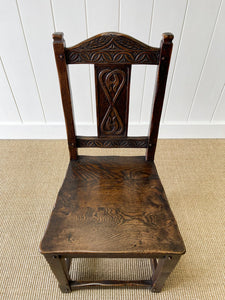 An English Country Oak Chair c1890