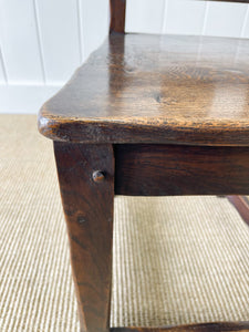 An English Country Oak Chair c1890