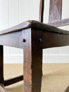 An English Country Oak Chair c1890