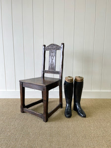 An English Country Oak Chair c1890