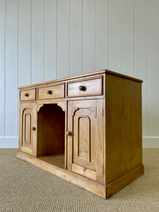 A Pleasing English Pine Sideboard c1870