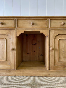 A Pleasing English Pine Sideboard c1870