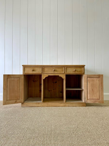 A Pleasing English Pine Sideboard c1870
