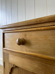 A Pleasing English Pine Sideboard c1870