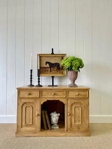 A Pleasing English Pine Sideboard c1870
