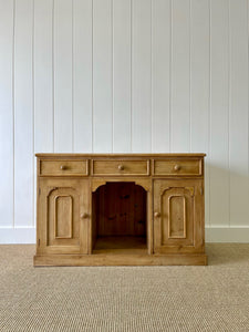 A Pleasing English Pine Sideboard c1870
