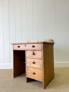An Antique English Pine Diminutive Clerk's Desk c1880