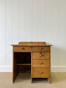 An Antique English Pine Diminutive Clerk's Desk c1880