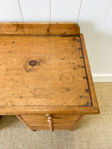 An Antique English Pine Diminutive Clerk's Desk c1880