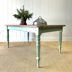 An English Country Pine Waxed 5.5ft Dining Farmhouse Table