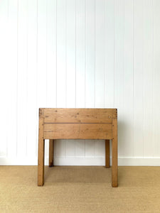 Antique English Pine Architect's Desk or Potting Bench c1880
