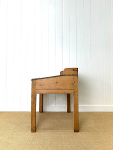 Antique English Pine Architect's Desk or Potting Bench c1880