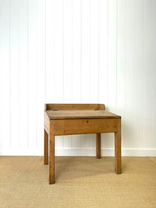 Antique English Pine Architect's Desk or Potting Bench c1880