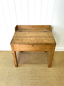 Antique English Pine Architect's Desk or Potting Bench c1880