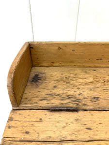 Antique English Pine Architect's Desk or Potting Bench c1880