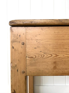 Antique English Pine Architect's Desk or Potting Bench c1880