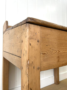 Antique English Pine Architect's Desk or Potting Bench c1880