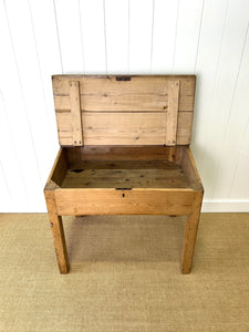 Antique English Pine Architect's Desk or Potting Bench c1880