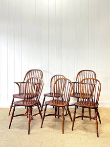 A Set of 6 Windsor Dining Chairs