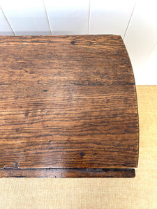 A Very Good Antique English Country Oak Drop Leaf Gate Leg Table c1800