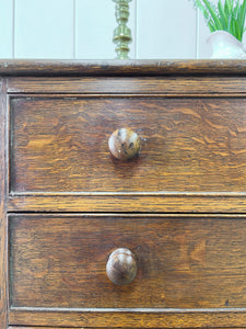 An 18th Century English Country Oak Chest of Drawers Dresser