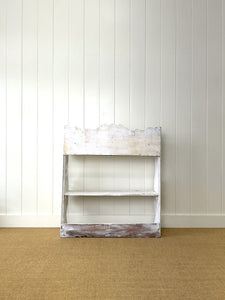An Antique Rustic English Painted Book Shelf