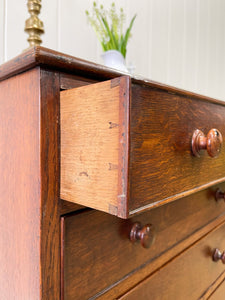 An 18th Century English Country Oak Chest of Drawers Dresser