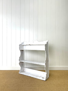 An Antique Rustic English Painted Book Shelf