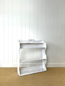 An Antique Rustic English Painted Book Shelf