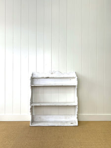 An Antique Rustic English Painted Book Shelf