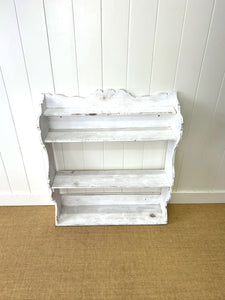 An Antique Rustic English Painted Book Shelf