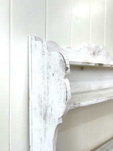 An Antique Rustic English Painted Book Shelf
