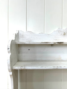An Antique Rustic English Painted Book Shelf