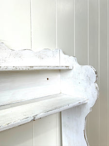 An Antique Rustic English Painted Book Shelf
