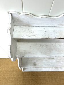 An Antique Rustic English Painted Book Shelf