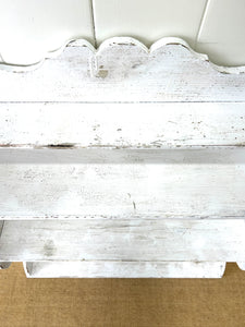 An Antique Rustic English Painted Book Shelf