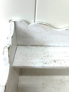 An Antique Rustic English Painted Book Shelf