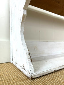 An Antique Rustic English Painted Book Shelf