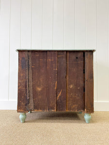 An English Pine Green Painted Chest of Drawers Dresser c1890