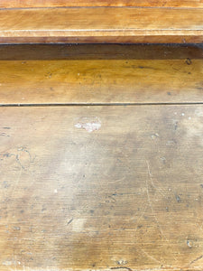 An English Pine Faux Painted Chest of Drawers Dresser with Gallery c1890
