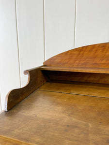 An English Pine Faux Painted Chest of Drawers Dresser with Gallery c1890