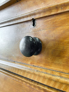 An English Pine Faux Painted Chest of Drawers Dresser with Gallery c1890